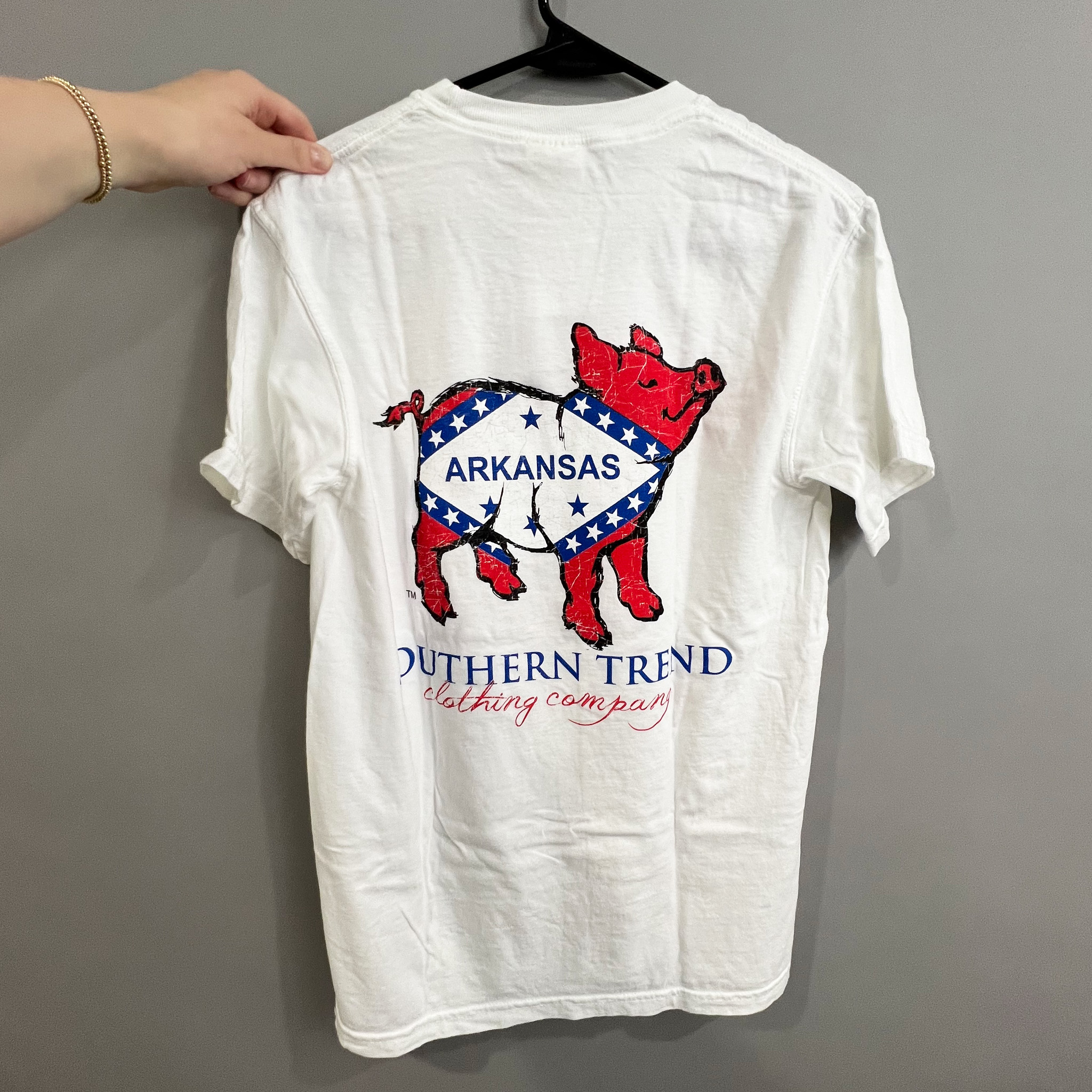 Arkansas Flag Pig Short Sleeve