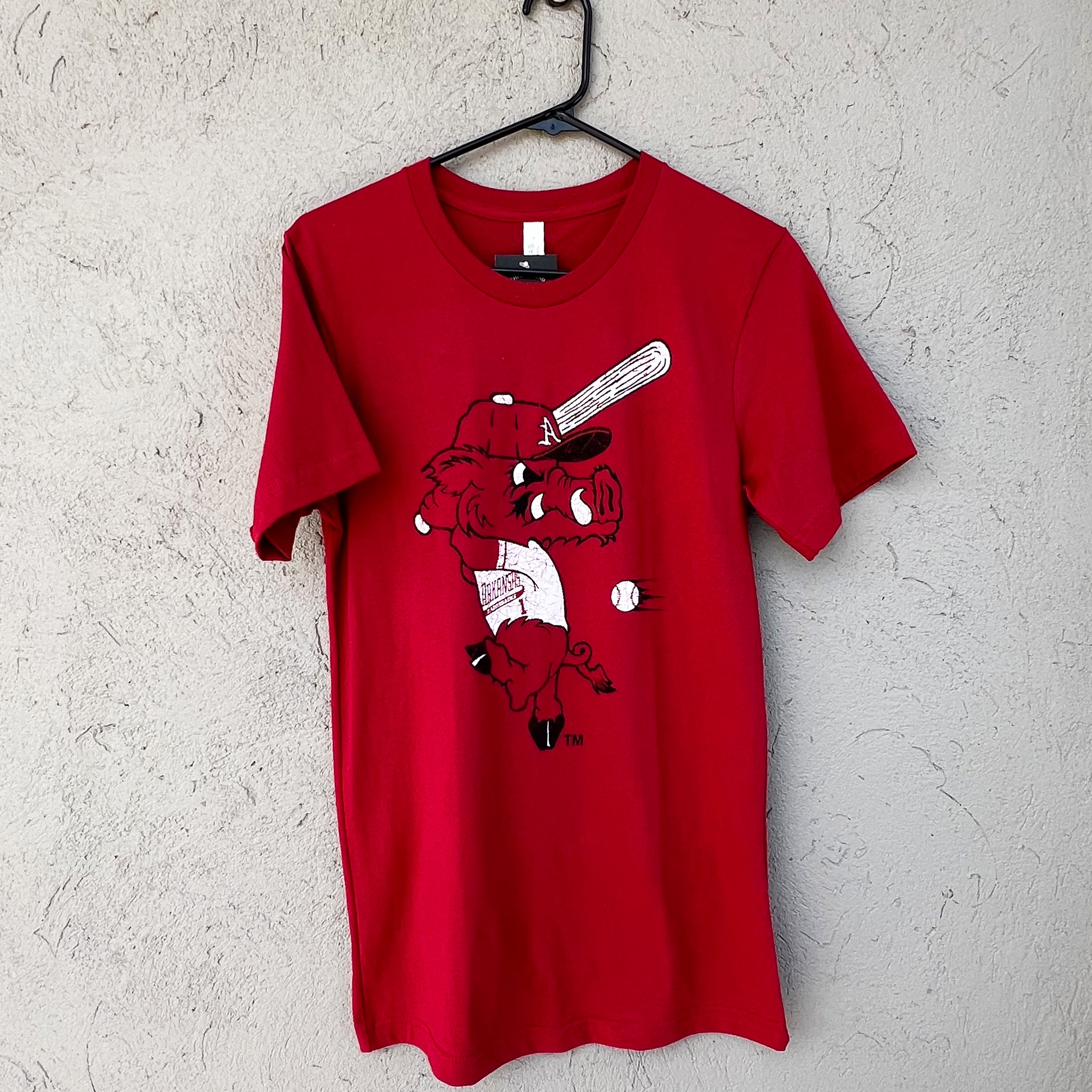 Red Batting Ribby Triblend