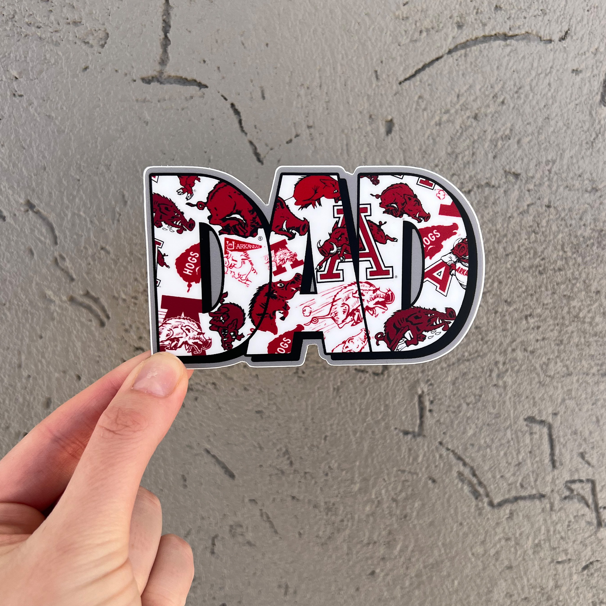 Multi Logo Dad Sticker