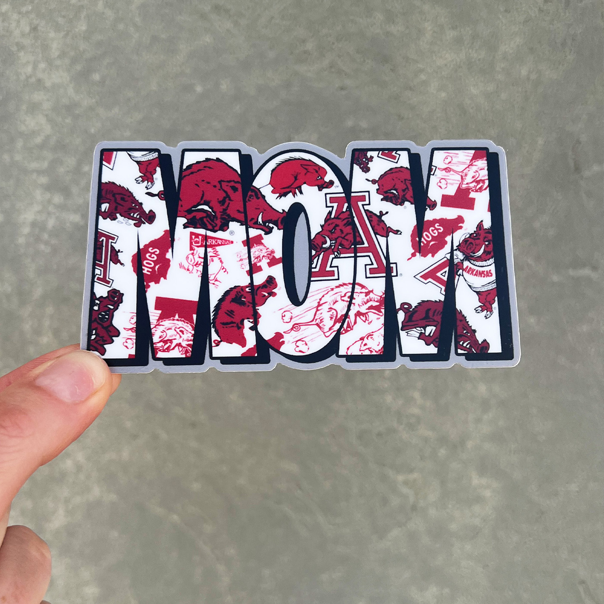 Multi Logo Mom Sticker