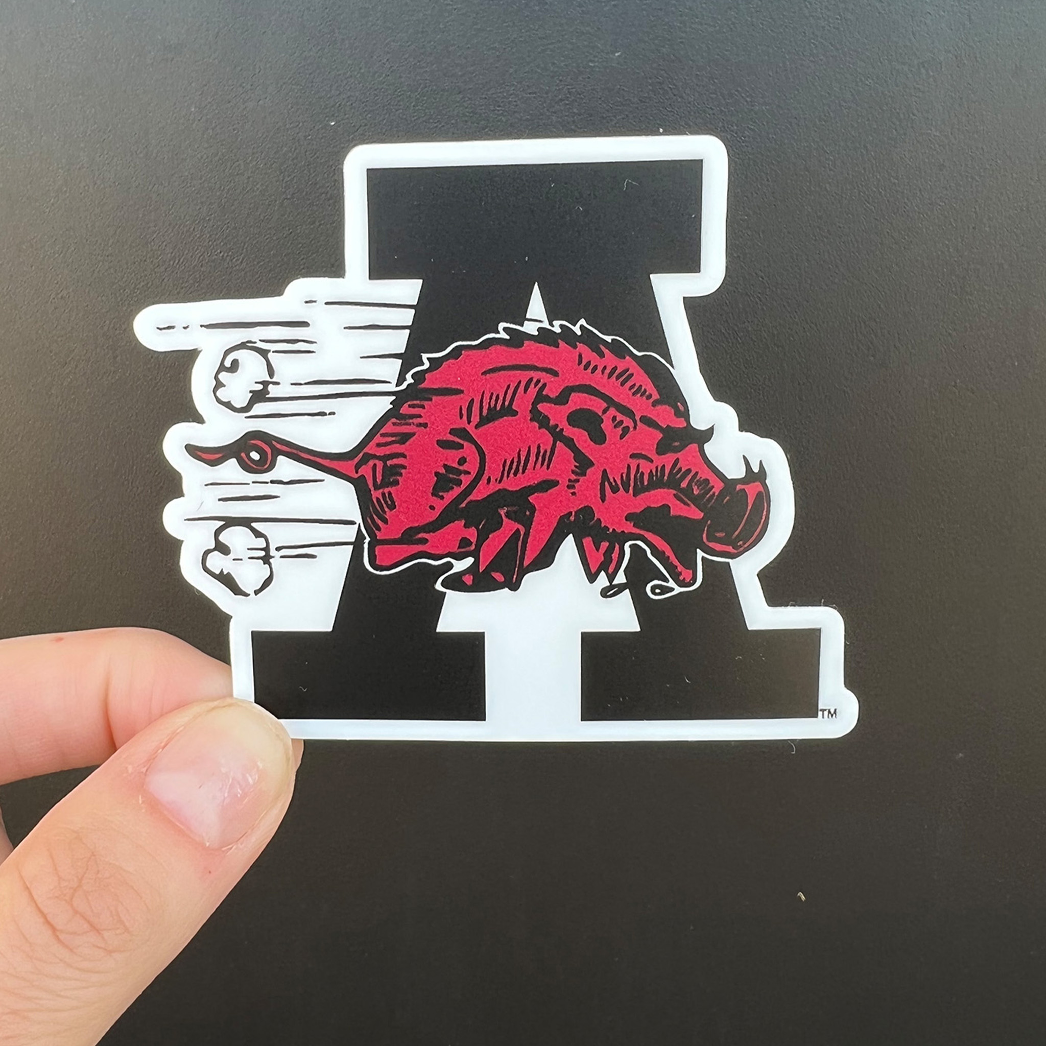1964 Red & Black Hog Sticker