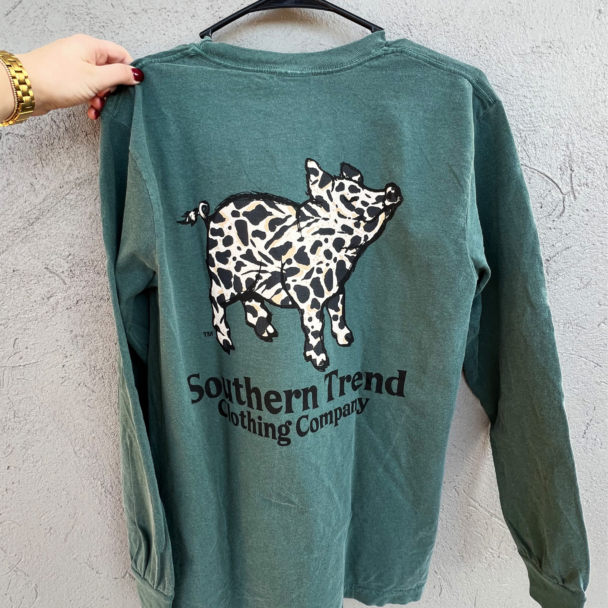 Animal Print Pig Long Sleeve