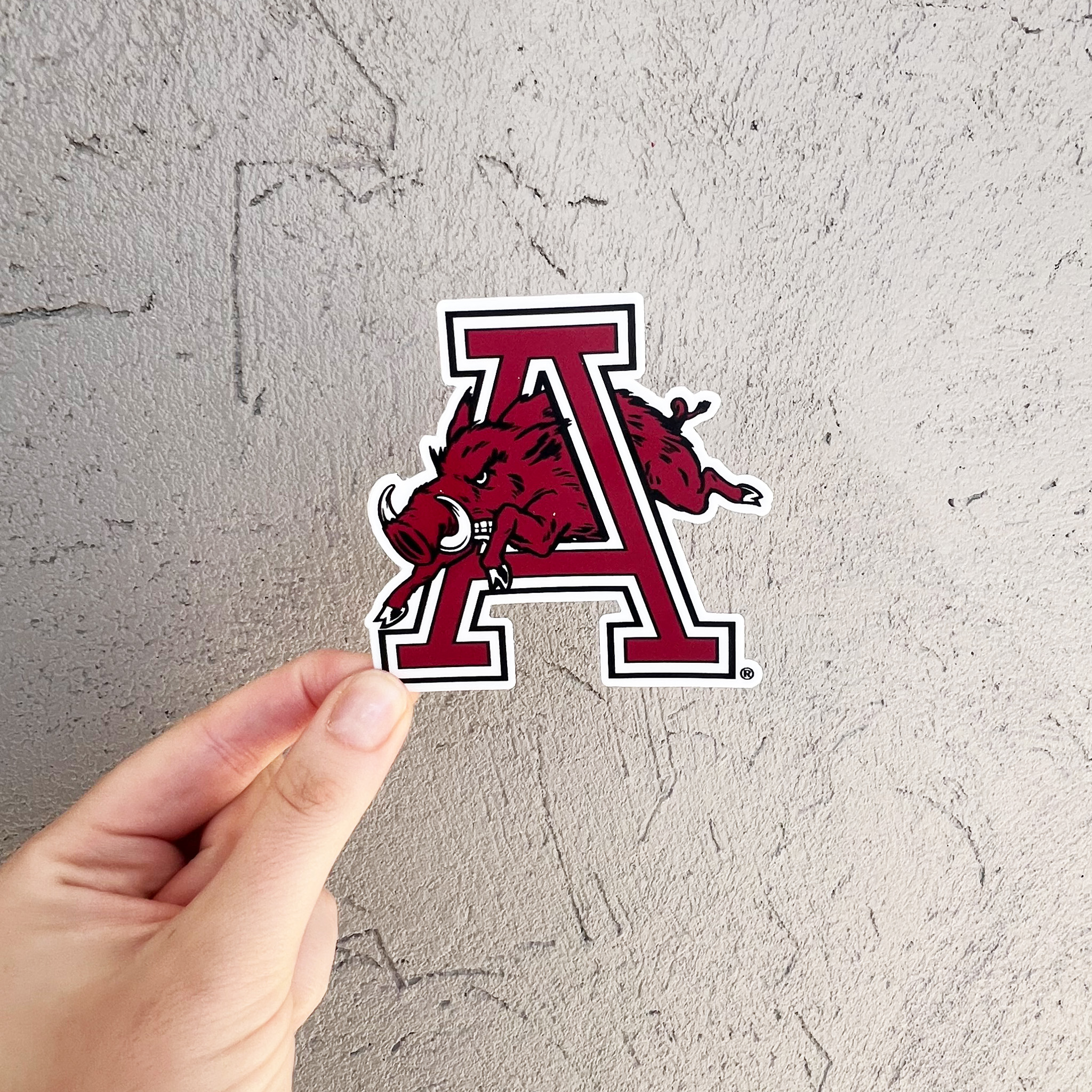 Hog Through The A Sticker
